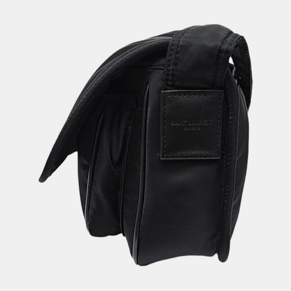 YSL NIKI Small Black Nylon Crossbody Bag with Black Hardware-(SKU)-956526732