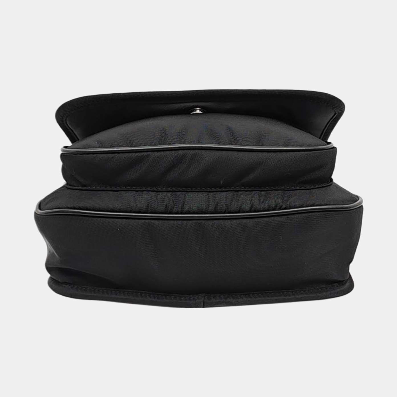 YSL NIKI Small Black Nylon Crossbody Bag with Black Hardware-(SKU)-956526732