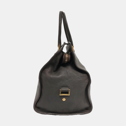 YSL CHYC Y LIGNE Medium size Dark gray cowhide handbag Golden hardware-(SKU)-956448183