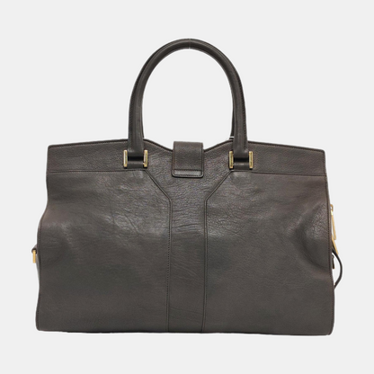 YSL CHYC Y LIGNE Medium size Dark gray cowhide handbag Golden hardware-(SKU)-956448183