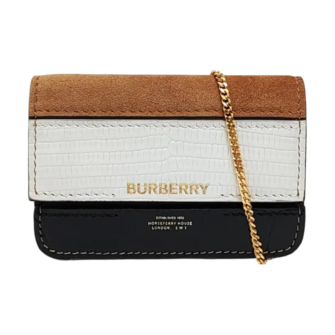 BURBERRY Grace Multicolor cowhide crossbody bag Golden hardware Removable shoulder strap-(SKU)-956587455