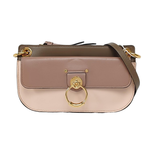 Chloé Tess Small size Red Leather Crossbody Bag Golden hardware Removable shoulder strap-(SKU)-956514791