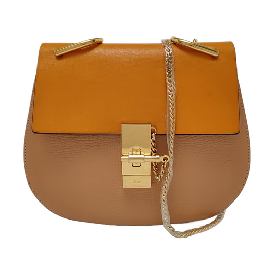 Chloé Drew Medium size Multicolor Cowhide Mini Pig Bag Crossbody Single Shoulder Bag Golden hardware Removable shoulder strap-(SKU)-956886327
