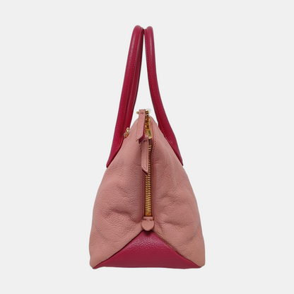 Miu Miu Pink Cowhide Crossbody Tote Bag Single Shoulder Golden hardware Removable shoulder strap-(SKU)-956651797