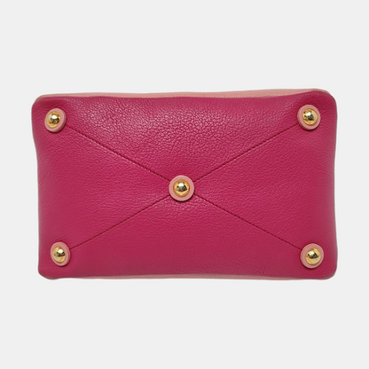 Miu Miu Pink Cowhide Crossbody Tote Bag Single Shoulder Golden hardware Removable shoulder strap-(SKU)-956651797