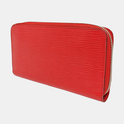 LOUIS VUITTON 红色EPI牛皮水波纹钱包 Silver Hardware-(SKU)-956859252
