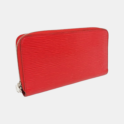 LOUIS VUITTON 红色EPI牛皮水波纹钱包 Silver Hardware-(SKU)-956859252