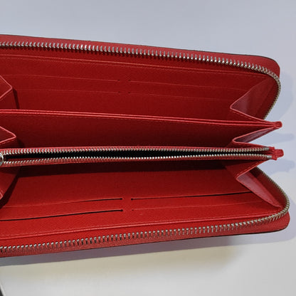 LOUIS VUITTON 红色EPI牛皮水波纹钱包 Silver Hardware-(SKU)-956859252