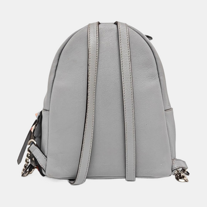 FENDI Blue Cowhide Backpack Silver Hardware-(SKU)-956994945