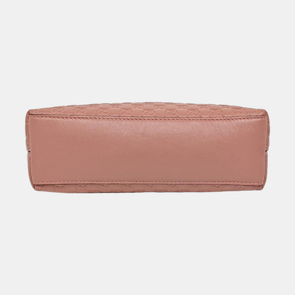 GUCCI Pink Calfskin Monogrammed Handbag Golden hardware-(SKU)-956988903