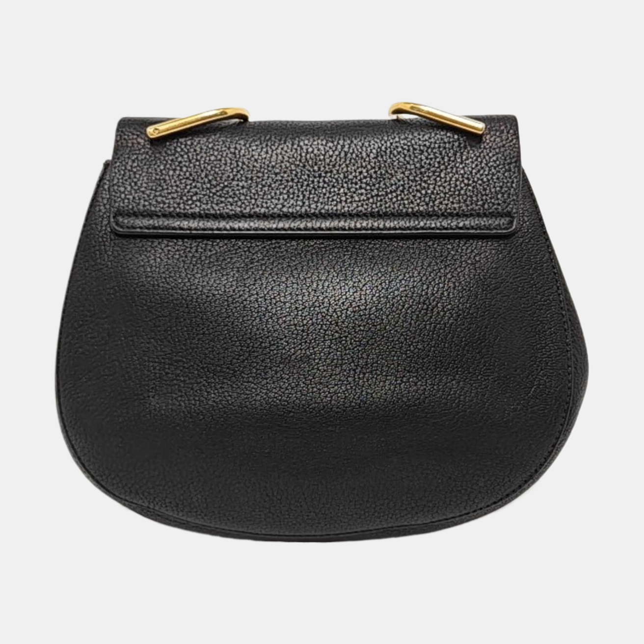 Chloé Drew Medium size Black Cowhide Piglet Bag Crossbody Single Shoulder and Tote Bag Golden hardware-(SKU)-956834462