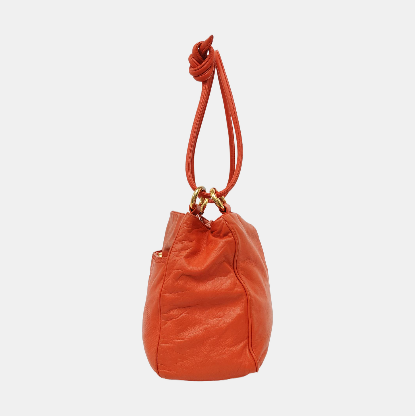 LOEWE Green Cowhide Single Shoulder Bag Crossbody Golden hardware Removable shoulder strap-(SKU)-957327909