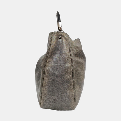 YSL ROADY Grey Cowhide Tote Bag Silver Hardware Removable shoulder strap-(SKU)-957328049