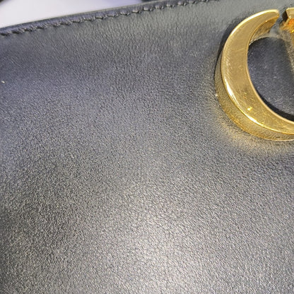 DIOR 30 Montaigne East-West Black Leather Montaigne Bag with Gold Hardware and Detachable Strap-(SKU)-957272257