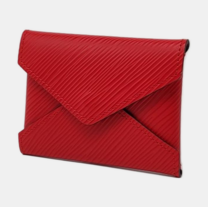 LOUIS VUITTON KIRGAMI 红色EPI牛皮水波纹钱包 Golden hardware-(SKU)-957269073