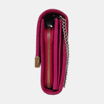 GUCCI Microguccissima Fuchsia Cowhide Monogram Wallet Golden hardware-(SKU)-957189181
