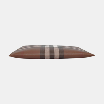 BURBERRY Large size Brown coated canvas horse race pattern clutch/handbag-(SKU)-957318549
