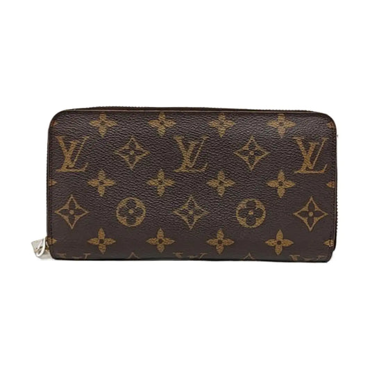 LOUIS VUITTON Brown coated canvas vintage wallet Golden hardware-(SKU)-957348588