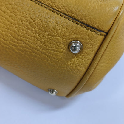 GUCCI Bamboo 1947 Yellow cowhide bamboo bag handbag Golden hardware-(SKU)-957418197