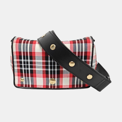 BURBERRY Colorblock Fabric Single Shoulder Bag Crossbody Bag Silver Hardware Removable shoulder strap-(SKU)-957481216