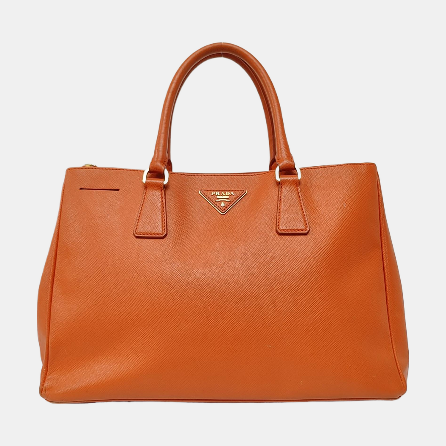 PRADA Galleria Orange Cowhide Logo Killer Bag Tote Bag Single Shoulder Bag Golden hardware-(SKU)-957733910