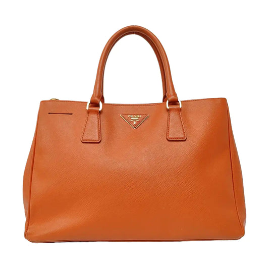 PRADA Galleria Orange Cowhide Logo Killer Bag Tote Bag Single Shoulder Bag Golden hardware-(SKU)-957733910