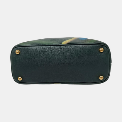 BURBERRY Multicolor Cowhide Print Single Shoulder Bag Tote Bag Golden hardware Removable shoulder strap-(SKU)-957696846