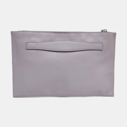 PRADA Light Purple Cowhide Handbag Silver Hardware-(SKU)-957970047