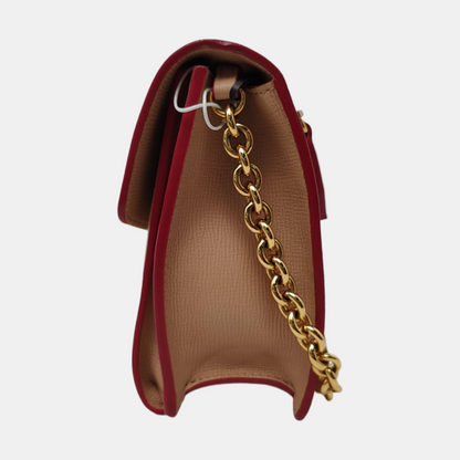 BURBERRY Macken Small size Khaki Cowhide Crossbody Single Shoulder Bag Golden hardware-(SKU)-957870799