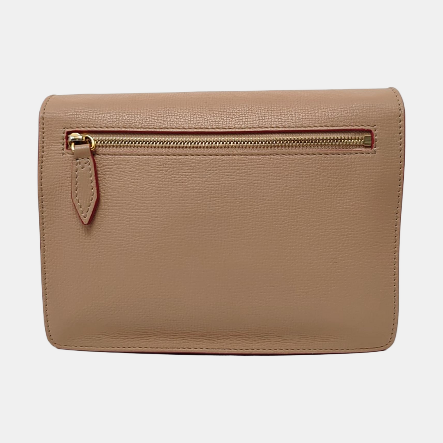 BURBERRY Macken Small size Khaki Cowhide Crossbody Single Shoulder Bag Golden hardware-(SKU)-957870799