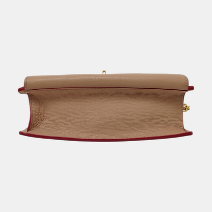 BURBERRY Macken Small size Khaki Cowhide Crossbody Single Shoulder Bag Golden hardware-(SKU)-957870799