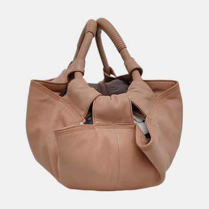 LOEWE Aire Nude pink cowhide handbag shoulder bag Golden hardware-(SKU)-14207902