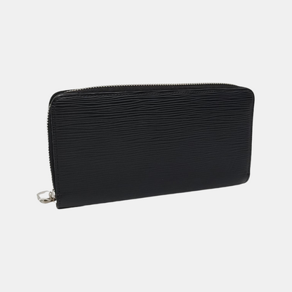 LOUIS VUITTON BlackEPI牛皮水波纹钱包 Silver Hardware-(SKU)-957987232