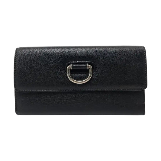 BURBERRY D-Ring Black Cowhide Wallet-(SKU)-958091662