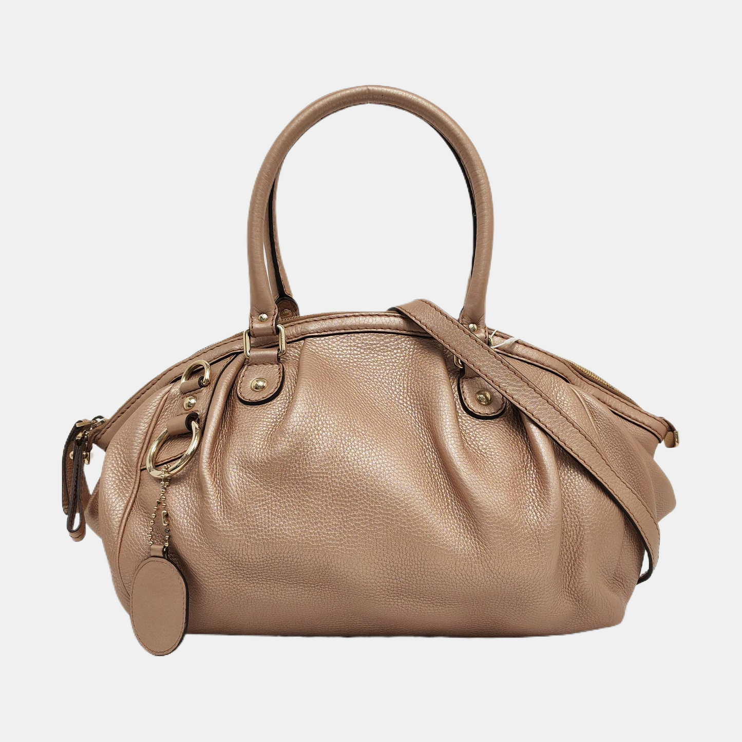 GUCCI Sukey Rose Gold Leather Single Shoulder Bag Tote Bag Golden hardware Removable shoulder strap-(SKU)-957916470