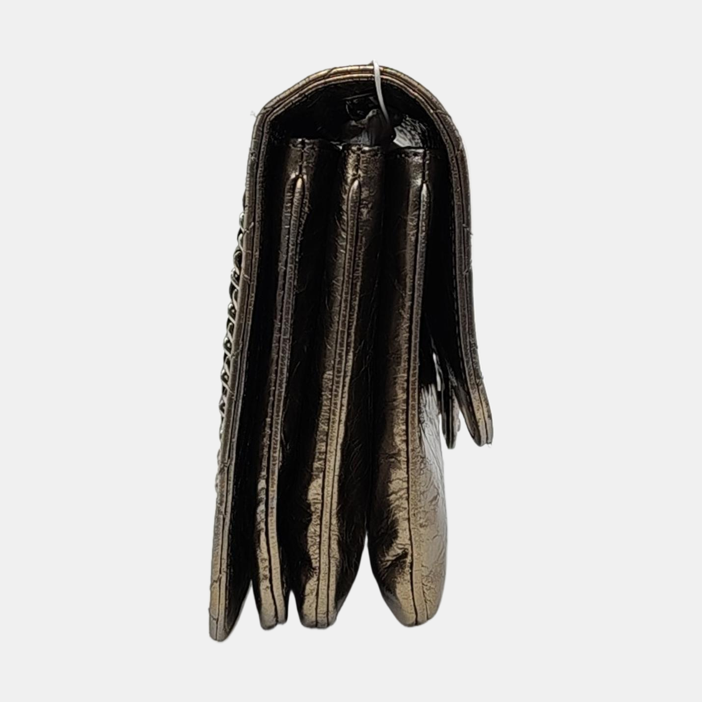 CHANEL CLASSIC FLAP Medium Champagne Calfskin Quilted Shoulder Bag with Silver Hardware-(SKU)-958254208