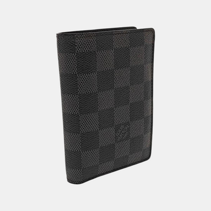LOUIS VUITTON SMART  Gray Coated Canvas Chessboard Plaid Wallet-(SKU)-957908054