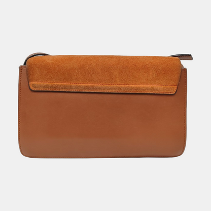 Chloé Faye Small size Brown Cowhide Embossed Crossbody Bag Single Shoulder Bag Golden hardware-(SKU)-957953452