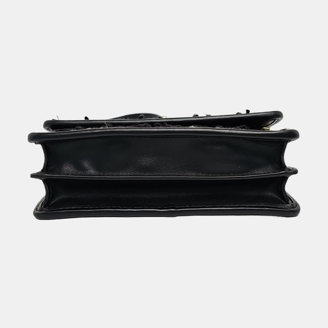 DIOR 30 Montaigne Black Fabric Montaigne Bag Shoulder Bag Crossbody Bag Handbag Golden Hardware Removable Strap-(SKU)-958282037