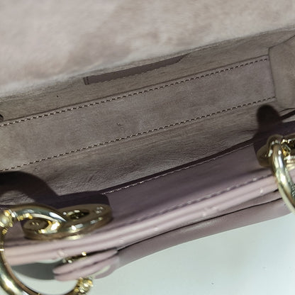 DIOR Lady D-Joy Super Mini Purple Lamb Skin Wicker Stitched Crossbody Shoulder Bag Handbag Tote Bag Golden Hardware 2 Removable Straps-(SKU)-958282279