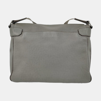 LOUIS VUITTON ROMAN Gray Cowhide Crossbody Single Shoulder Bag Silver Hardware-(SKU)-958340787