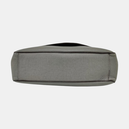 LOUIS VUITTON ROMAN Gray Cowhide Crossbody Single Shoulder Bag Silver Hardware-(SKU)-958340787