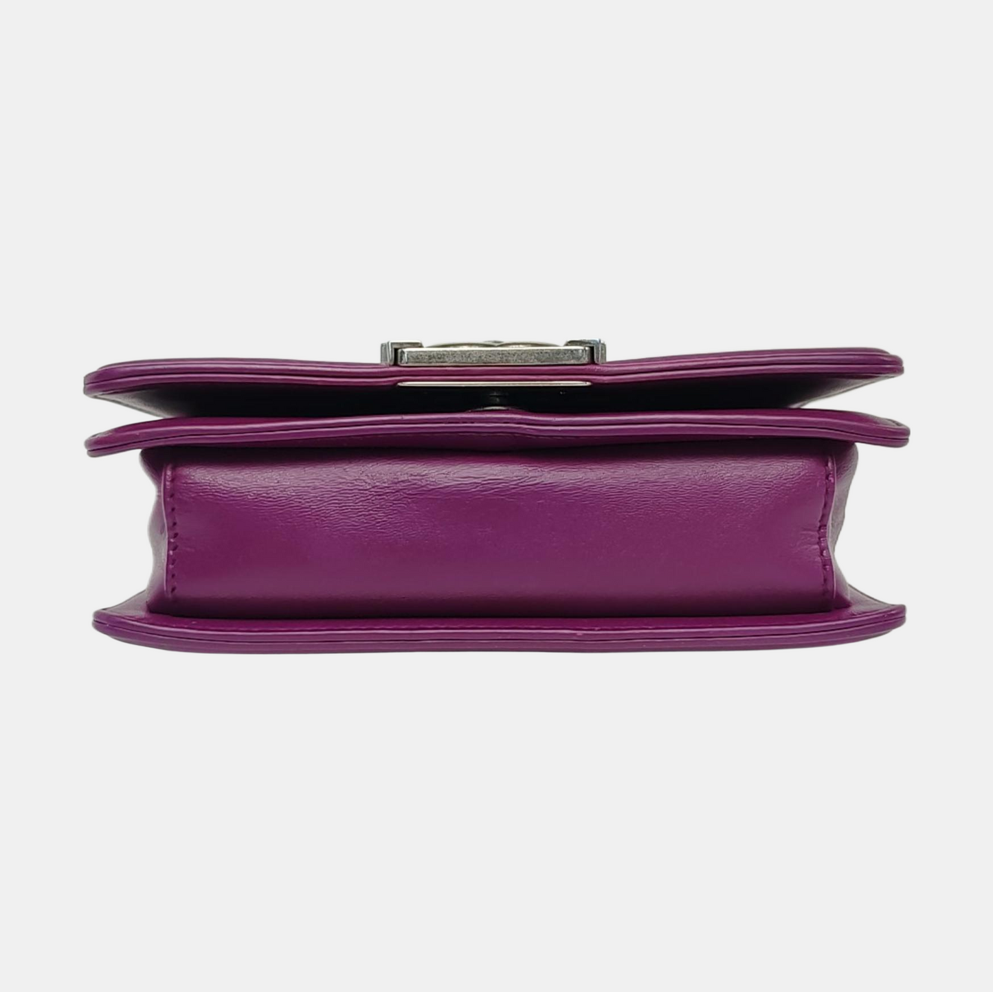 CHANEL BOY CHANEL Small Pink Pearl Fish Leather Quilted Diagonal Shoulder Bag with Detachable Strap-(SKU)-958631912