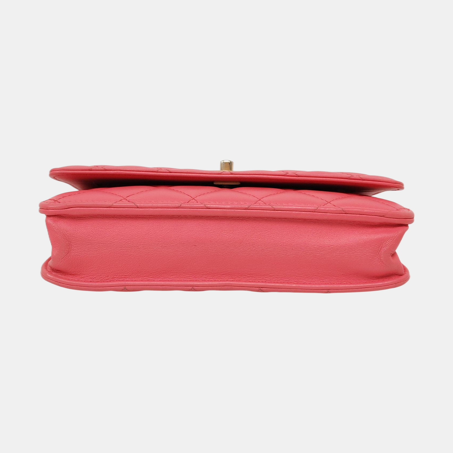 CHANEL TRENDY CC Pink Lamb Leather Quilted Shoulder Bag with Removable Strap-(SKU)-958650278