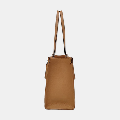 LOUIS VUITTON ONTHEGO Medium-sized Yellow Leather Monogram Embossed Jungle Bag Shoulder Bag Tote Bag Golden Hardware-(SKU)-958616180