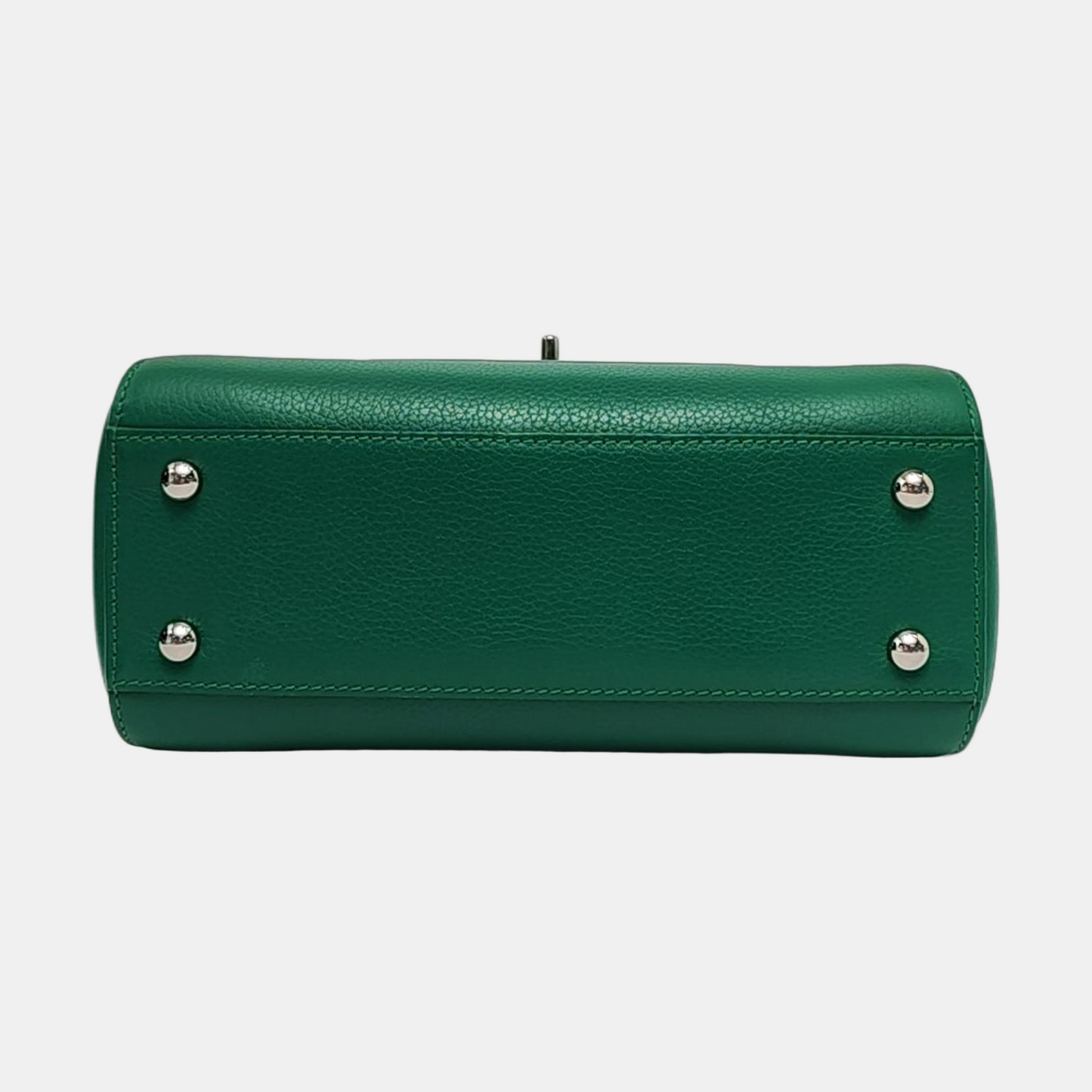 CHANEL NEO EXECUTIVE Green Calfskin Shoulder Bag Tote Backpack with Detachable Strap Silver Hardware 23 Compartments-(SKU)-958649372