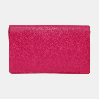 GUCCI Swing Fuchsia Cowhide Single Shoulder Bag Crossbody Golden hardware Removable shoulder strap-(SKU)-958363753