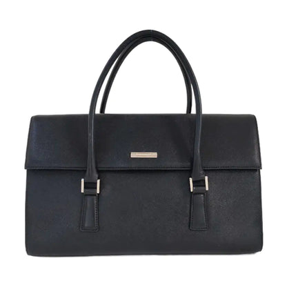 BURBERRY Black cowhide tote bag Silver Hardware-(SKU)-958526688