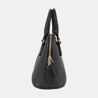 GUCCI DOME Black Leather Handbag Crossbody Shoulder Bag Golden hardware-(SKU)-958599239