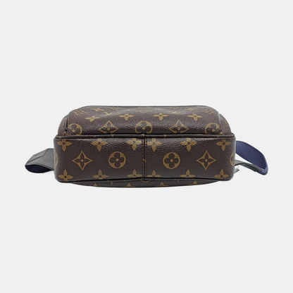 LOUIS VUITTON OUTDOOR Brown Coated Canvas Monogram Fanny Pack Crossbody Shoulder Bag with Red Hardware-(SKU)-958770718